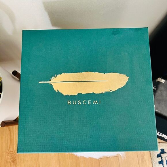 BUSCEMI Mid Sneaker, Women’s Italian Leather Hightop , Size 38 (Euro) Petrol NWT - Picture 16 of 16